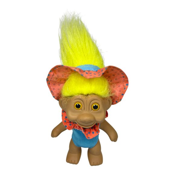 Lot of 7 Vintage Russ Troll Doll 1991 of Various Eras & Sizes - Picture 5 of 8